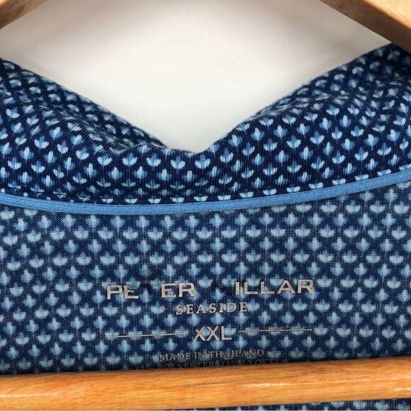 Peter Millar Polo Mens XXL Blue Seaside Short Sleeve - Picture 3 of 7